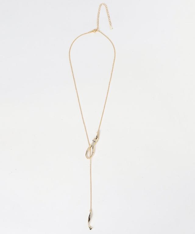 ランバン オン ブルー（LANVIN en Bleu）/メタリックリボン ネックレス_2