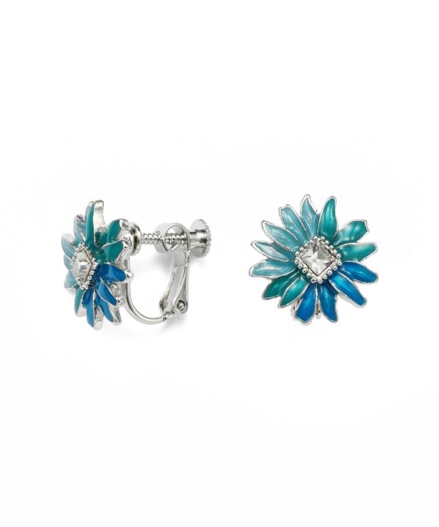 【NEW】ランバン オン ブルー（LANVIN en Bleu）/ピンクグラデーション マーガレットイヤリングの通販は 15,400円