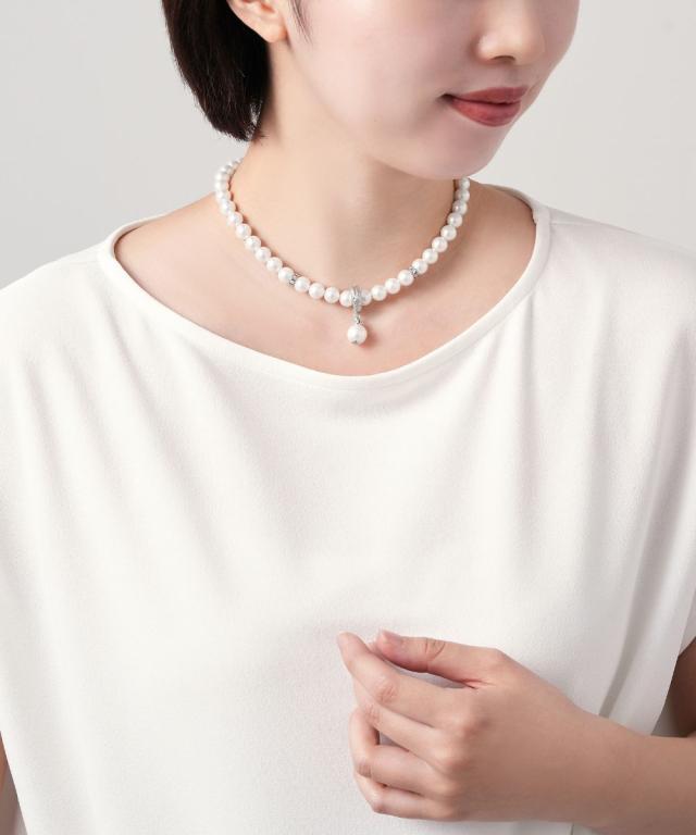 ランバン オン ブルー（LANVIN en Bleu）/パール 2WAYネックレス_1