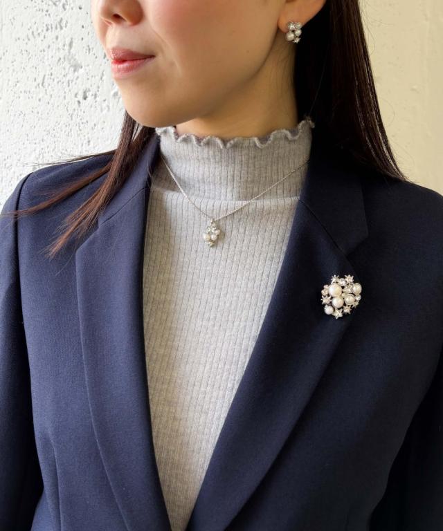 ランバン オン ブルー（LANVIN en Bleu）/パール&amp;スター ピアス_3