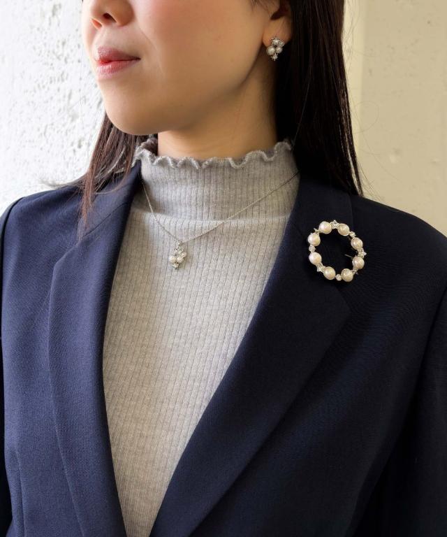ランバン オン ブルー（LANVIN en Bleu）/パール&amp;スター ピアス_4