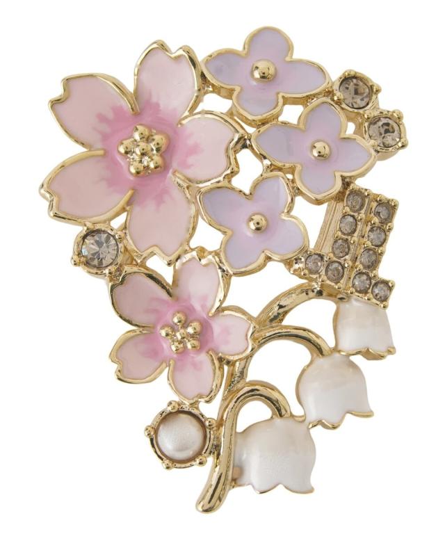 ランバン オン ブルー（LANVIN en Bleu）/桜 ブローチ
