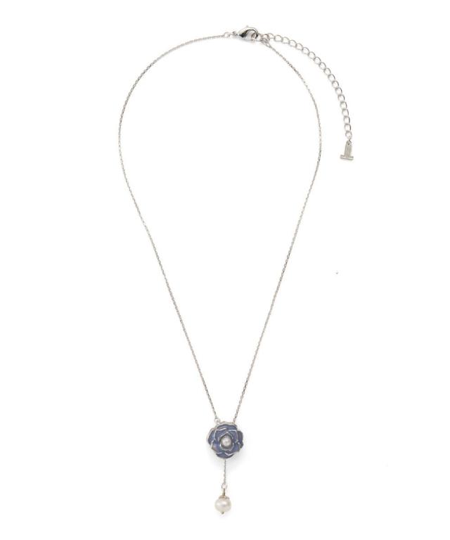 ランバン オン ブルー（LANVIN en Bleu）/ローズモチーフ ネックレス 