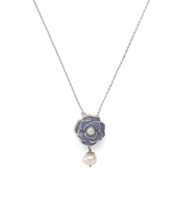 ランバン オン ブルー（LANVIN en Bleu）/ローズモチーフ ネックレス 