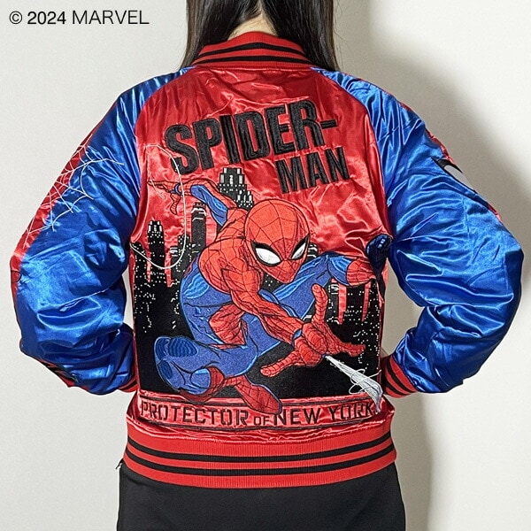 パーフェクト・ワールド・トーキョー（Perfect World Tokyo）/MARVEL 「 スパイダーマン 」 プロテクターニューヨーク スカジャン L マ…