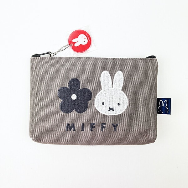 パーフェクト・ワールド・トーキョー（Perfect World Tokyo）/ミッフィー miffy 帆布ポーチ グレー