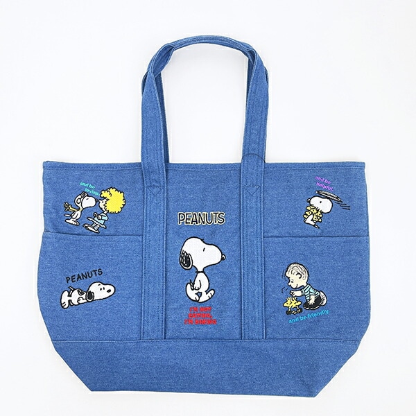 パーフェクト・ワールド・トーキョー（Perfect World Tokyo）/スヌーピー トートバッグ ライトデニム SNOOPY