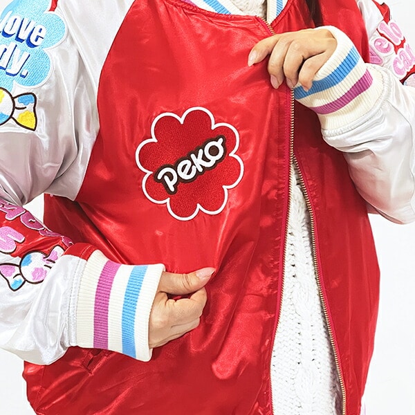 パーフェクト・ワールド・トーキョー（Perfect World Tokyo）/ペコちゃん ラブキャンディ スカジャン (L) キャラジャン アパレル peco_6