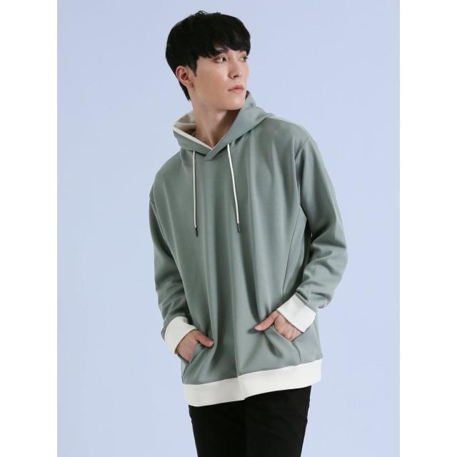 セマンティックデザイン（semantic design）/セマンティックデザイン ダンボール リブ配色切替 長袖プルパーカーの通販は