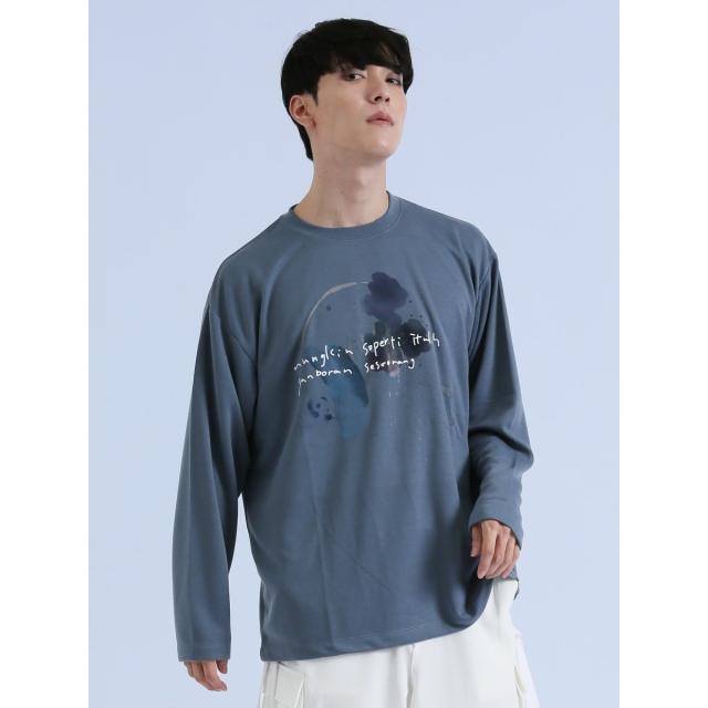 優しい水彩画のようなデザインHermesFragments EquestresTシャツ ロング シャツ レディース ユニセックス トップス 長袖 襟付き