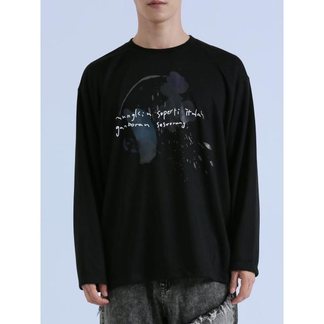 極美品 ロエン × セマンティックデザイン スネークデザイン 長袖Tシャツ L 極美品 ロエン × セマンティックデザイン スネークデザイン 長袖