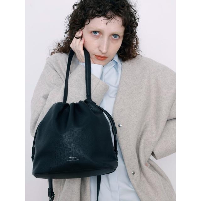 ドロー（DRAW）/ドローストリングショルダーバッグ SMALL 【shrink leather】