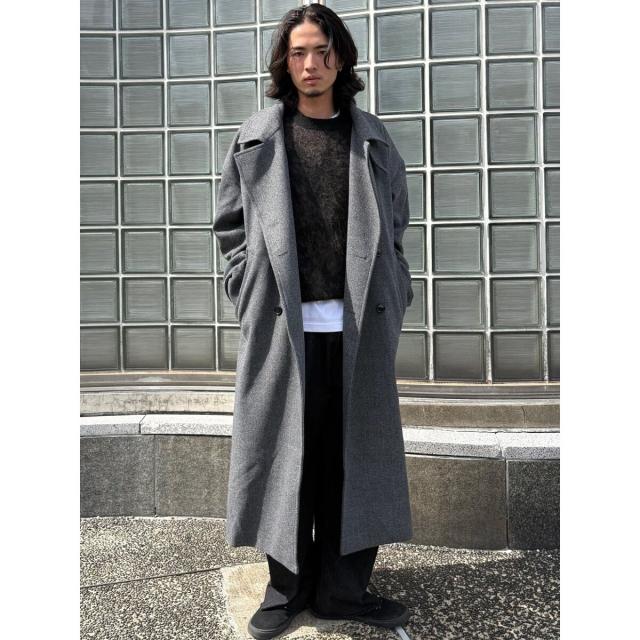 ドロー（DRAW）/ドロー テックメルトン ビックシルエット ダブルコート