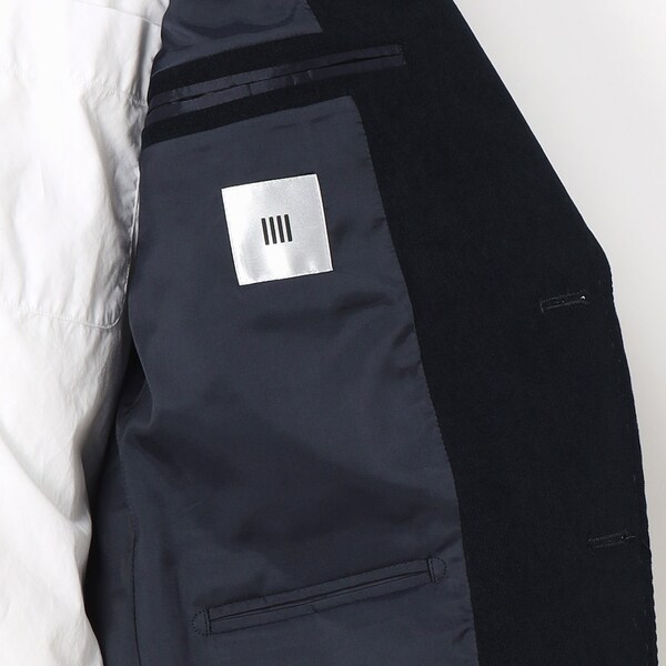 SUIT SELECTスーツセレクト/ コーデュロイ　セットアップ CLASSICO TAPERED】【秋冬】2釦ジャケット/ネイビー×コーデュロイ/4S