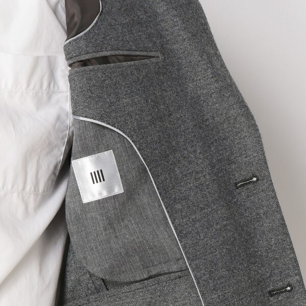 スーツセレクト（SUIT SELECT）/【洗える2釦ジャケット】グレー無地