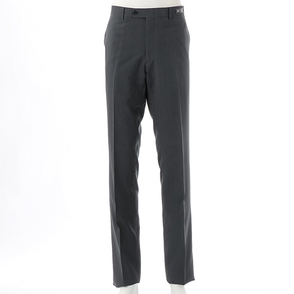 スーツセレクト　SLIM TAPERED グレー SLIM TAPERED_2】【年間】2釦シングルスーツ 0タック/ブラウン