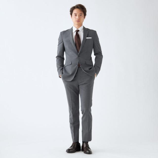 SUIT SELECT 洗える スーツセレクト　ビジネス パンツスーツ セット スーツセレクト（SUIT SELECT）/【洗えるスーツ】ノータックパンツ
