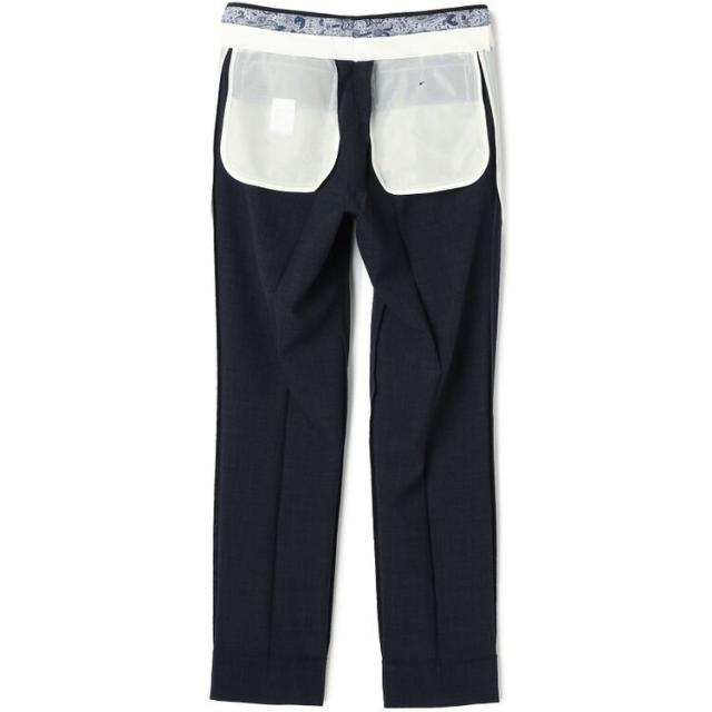 スーツセレクト（SUIT SELECT）/【洗えるテーパードパンツ】ワンタック スラックス ネイビー無地 撥水加工 ※裾上げ済み仕様_16