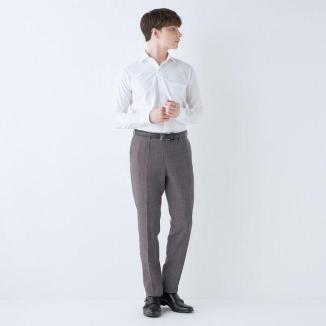 スーツセレクト（SUIT SELECT）/【洗えるテーパードパンツ】ワンタック