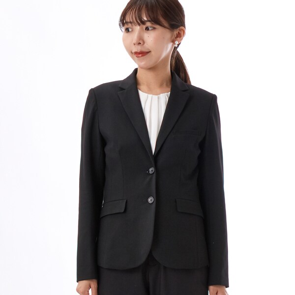 ✨美品 スーツセレクト　L シングルスーツ　ブラック　２つボタン　洗える　AB6 WEB限定/OUTLET】【X】【年間】 1釦サテンショールカラー