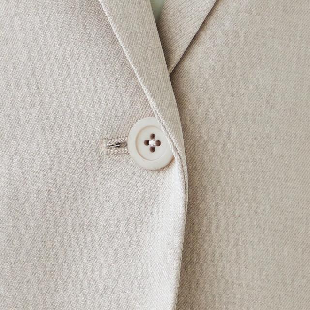スーツセレクト（SUIT SELECT）/【オールシーズン】1釦ジャケット レディース ベージュ ウォッシャブル セットアップ商品