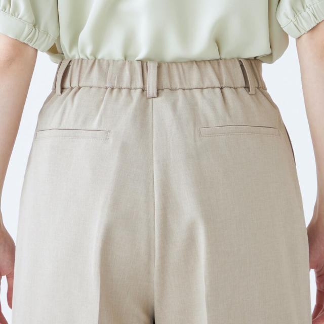 スーツセレクト SUIT SELECT ガウチョパンツ/グレー/ウォッシャブル