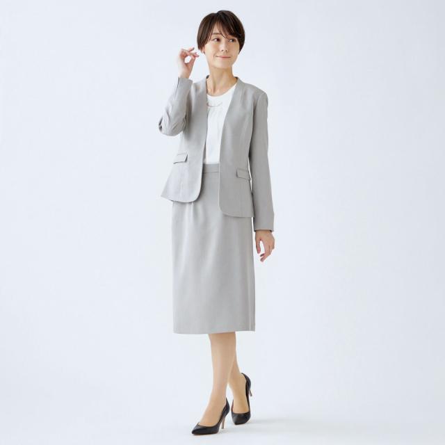 【激安通販 オンラインショップ】日用品 スーツセレクト（SUIT SELECT）/【オールシーズン】ノーカラー スーツ・フォーマル・ドレス