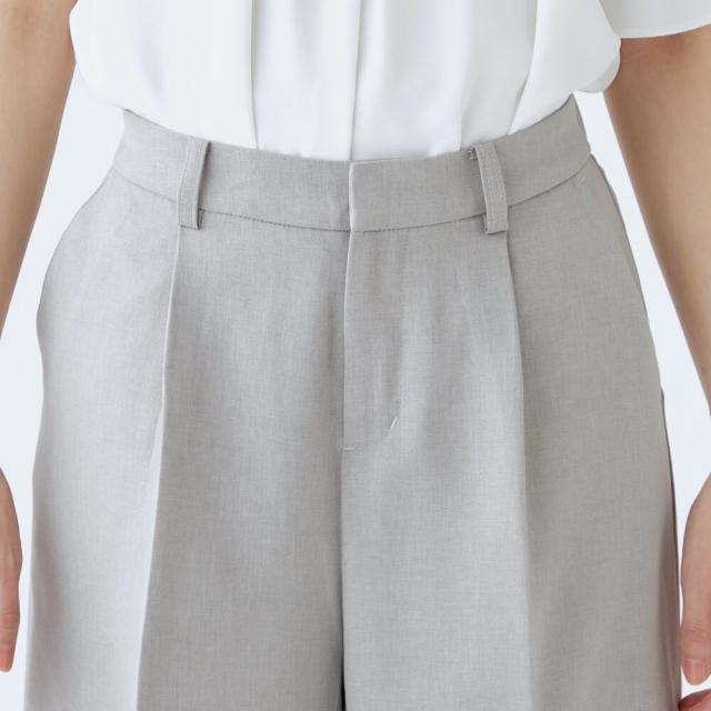 スーツセレクト SUIT SELECT ガウチョパンツ/グレー/ウォッシャブル