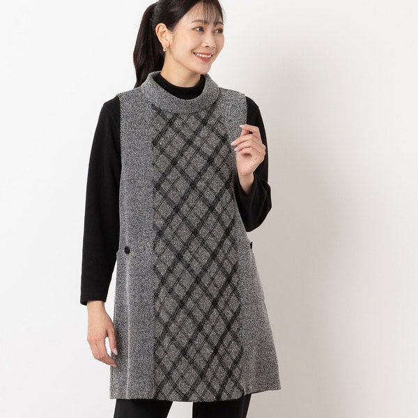ミゼール（missel）/起毛ニットジャカード チュニックベスト