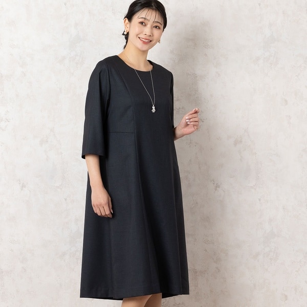 ミゼール(missel)/【アンサンブル可・4Lサイズあり】タックワンピース