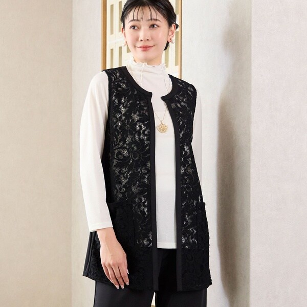シーシー (CeCe) レディース ブラウス・シャツ トップス Elbow Sleeve Split-Neck Blouse (Rich Black) シーシー (CeCe) レディース ブラウス・シャツ トップス Long Sleeve