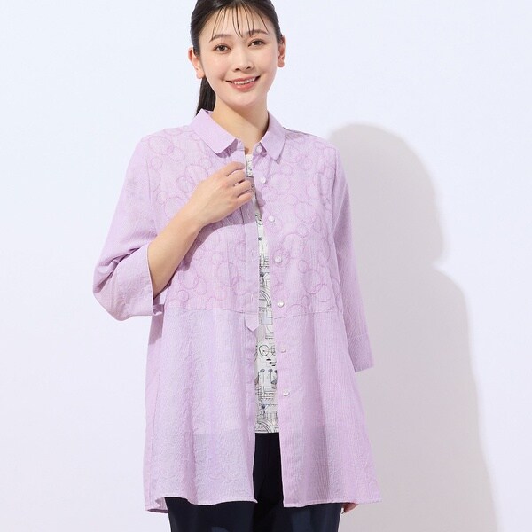 ブラウス シャツ 「WEB限定追加」ロイヤルサテンボウタイブラウス 4