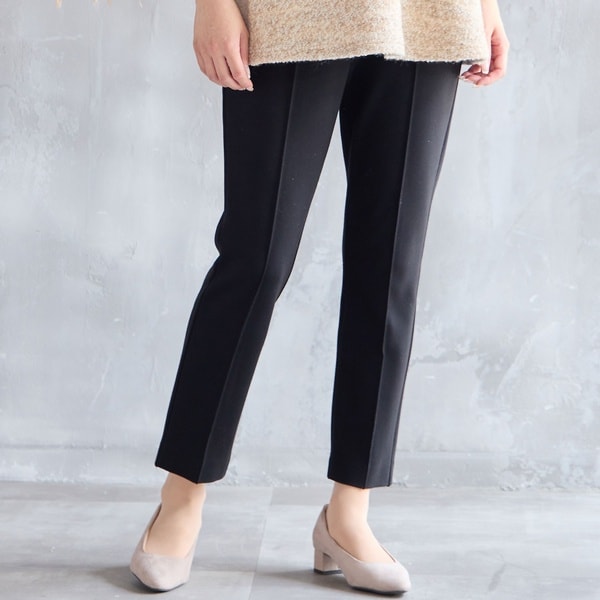 ミゼール（missel）/【保温性・洗える・3L/4Lサイズあり】ピンタックストレートパンツ