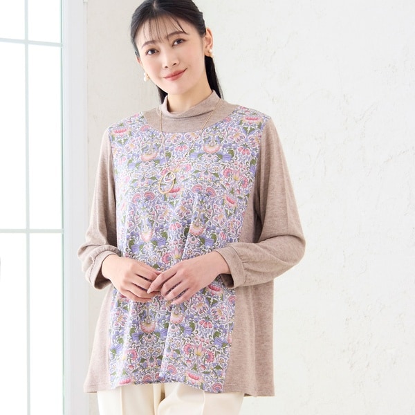 ミゼール（missel）/【洗える・3L/4Lサイズあり】V&A ロウデン パフスリーブカットソー