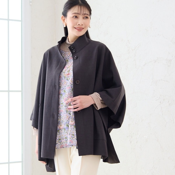 ミゼール（missel）/【毎年人気】ハイネックケープジャケット