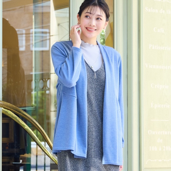 ミゼール（missel）/【洗える・日本製・アンサンブル可能】着流しカーディガン