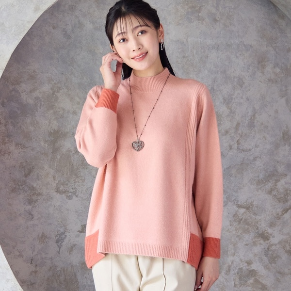 ミゼール（missel）/バイカラーセーター