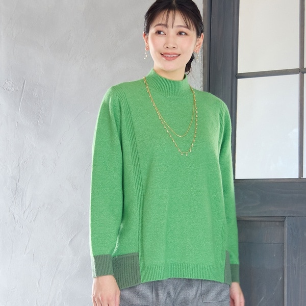 ミゼール（missel）/バイカラーセーター