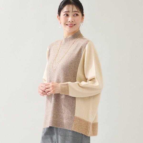 ミゼール（missel）/バイカラーセーター