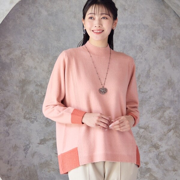 ミゼール（missel）/バイカラーセーター