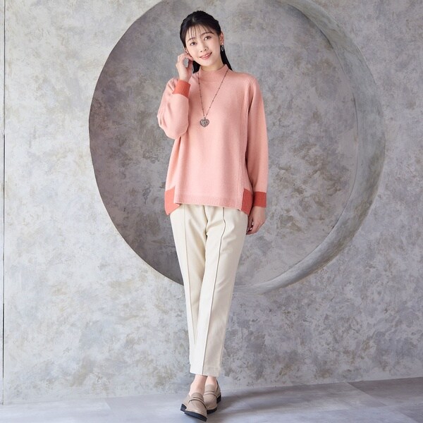 ミゼール（missel）/バイカラーセーター