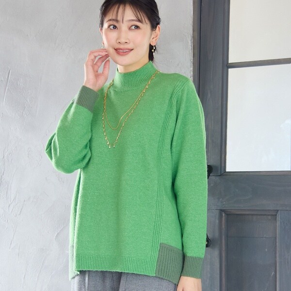 ミゼール（missel）/バイカラーセーター