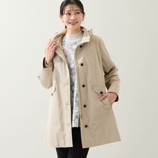 【NEW】ミゼール（missel）/【ライナー取り外し可・3L/4Lサイズあり】スタンドカラーコート