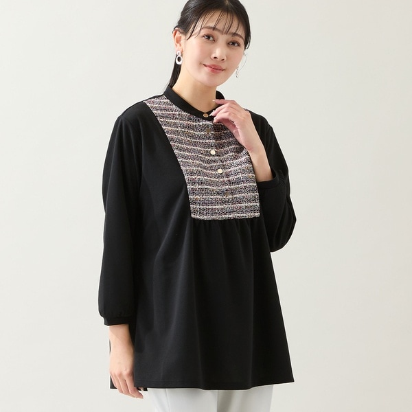 ミゼール（missel）/【洗える・3L/4Lサイズあり】ヨークチュニック