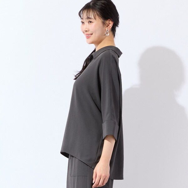 ミゼール（missel）/【洗える・接触冷感・セットアップ可・3Lサイズあり】スキッパーブラウス_9