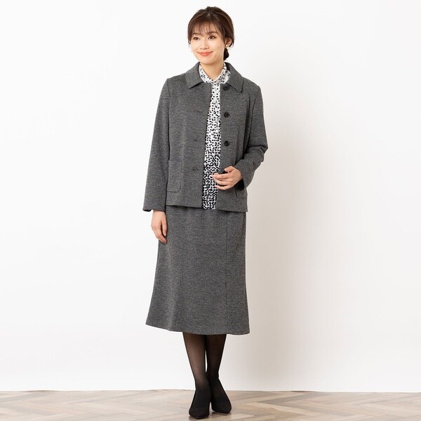 ロブジェ（LOBJIE）/【襟取り外し可・セットアップ可】ツイード