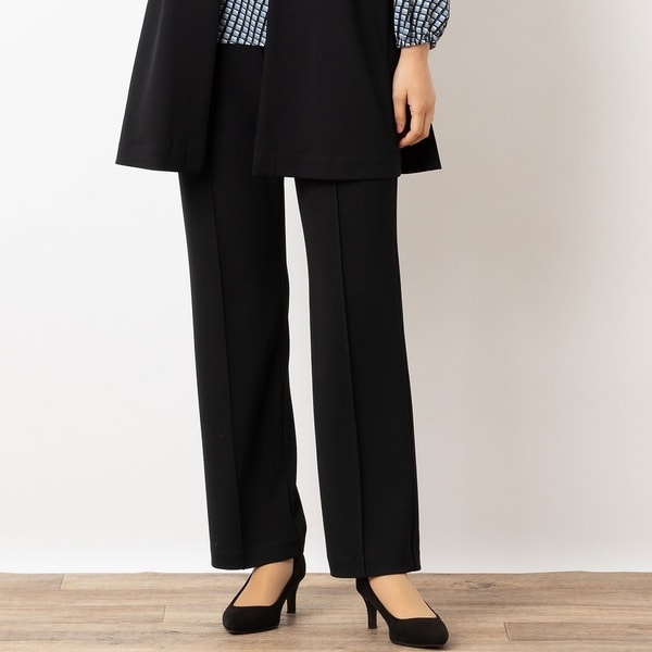 ロブジェ（LOBJIE）/【洗える・セットアップ可能・S〜LLサイズ】ピンタックワイドストレートパンツ