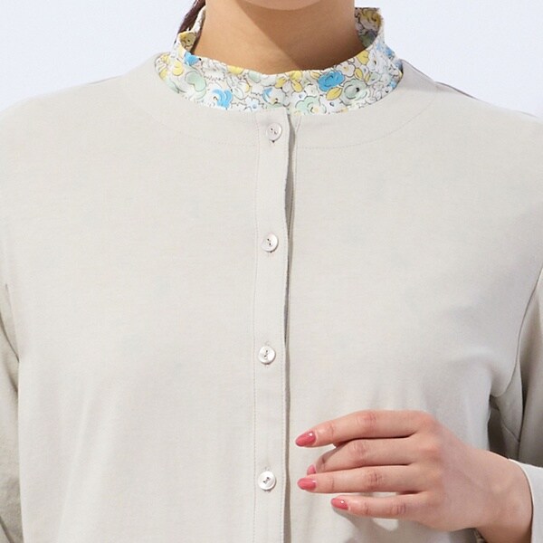 6(ROKU)】新品シアー ボーダー カーディガン 6(ROKU) シアーカラー