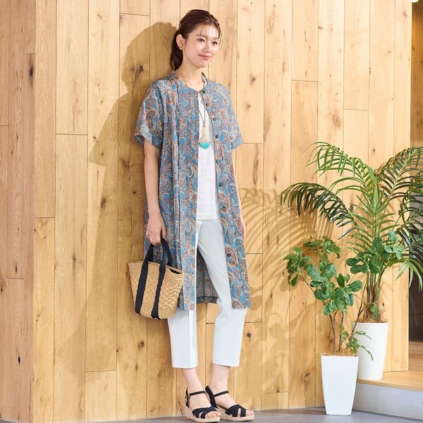 ロブジェ（LOBJIE）/【洗える・綿100】ペイズリー柄チュニック