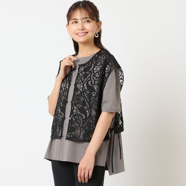 ロブジェ（LOBJIE）/【一部店舗・WEB限定アイテム】ラッセルレースジレ